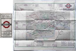1925 London Underground MAP of the Electric Railways of London 