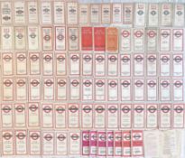 Very large quantity of London Transport etc Central Bus POCKET MAPS (80+) and AMENDMENT LEAFLETS (