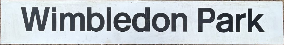 British Railways (Southern Region) STATION PLATFORM SIGN from Wimbledon Park, built by the L&SWR for