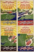 Selection (4) of 1930s panel POSTERS for London Coastal Coaches from the 
