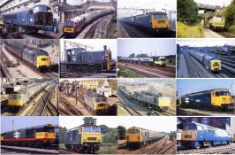 Approx 500 original 35mm COLOUR SLIDES of diesel locomotives (and a few electric) taken mainly in