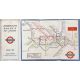 1933 London Underground H C Beck diagrammatic, card POCKET MAP from the first-year series titled ' - Image 1 of 2