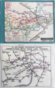 c1925 London Underground MAP from the Stingemore-designed series of 1925-32. This is the less-common