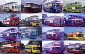 Very large quantity (c300) of original 35mm COLOUR SLIDES of Bristol VR buses with a wide variety of