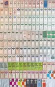 Very large quantity (c150) of London Transport etc POCKET MAPS for trams/trams & trolleybuses (