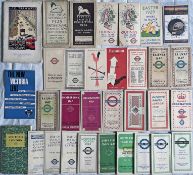 Assortment (32 items) of mainly 1920s onwards London Transport etc LEAFLETS & BOOKLETS etc incl 1907