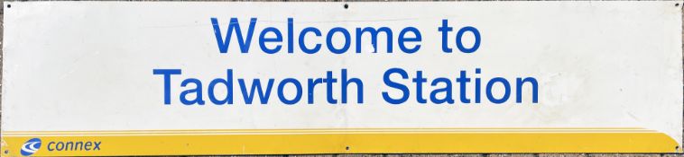 Connex South Central STATION SIGN 'Welcome to Tadworth Station' from the former SECR station on
