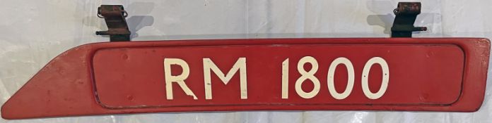 London Transport Routemaster BONNET FLEETNUMBER PLATE from RM 1800. The original RM 1800 entered