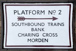 1920s London Underground enamel SIGN 