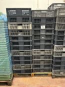 PALLET OF GREY TRAYS