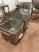 2 x CHUTED TOTE BINS