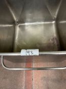 2 TOTE BINS WITH BOTTOM DRAIN OUTLETS