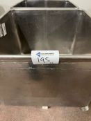 2 TOTE BINS WITH BOTTOM DRAIN OUTLETS
