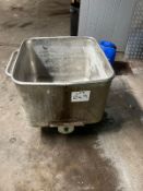 STAINLESS STEEL TOTE BIN
