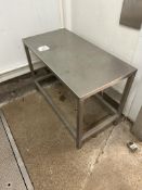 STAINLESS STEEL TABLE