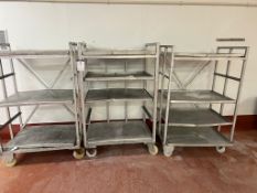 STAINLESS STEEL RACKS ON WHEELS