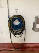 STAINLESS STEEL WALL MOUNTED HOSE HOLDER AND HOSE