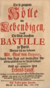 R. A. C. de Renneville, Sogenannte Hölle der Lebendigen, das ist die Welt-beruffene Bastille zu Pari