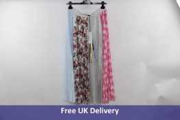 MSGM Women's Pleated High-waist Midi Skirt, Multicolored, UK 16