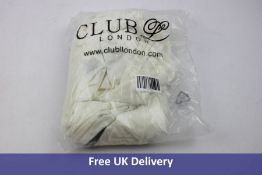 Club L London Women's Backless Bum Ruched Fishtail Maxi Dress, White, Size 8