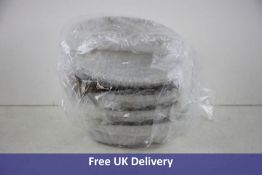 Inter Design York Soap Dish, Oval, White, Chrome