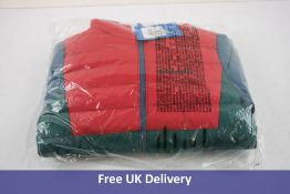 Columbia Powder Lite Boys Hooded Jacket, Red Green Blue, Size S