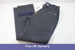 Sacai x A.P.C. 21SS Pantalon Haru Straight Denim Pants, Indigo and Blue, Size XS