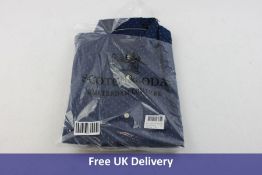 Men's Scotch And Soda Regular Fit Chic Shirt, Size L, Blue