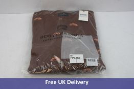 Scotch And Soda Men's Sweater, Brown, Size XXL