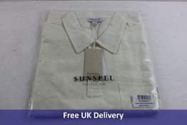 Sunspel Men's Riviera Polo Shirt, Archive White, M