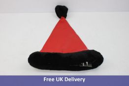 Mr Leather Santa Hat, Red with Black Fur