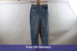 Karl Lagerfeld Women's High Rise Slim Jeans, Orchid Print, UK 10/12
