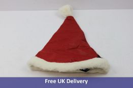 Mr Leather Santa Hat, Red with Black Fur