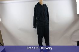 Two True Religion Men's Tonal Logo Zip Hoodie, Night Sky, Size S