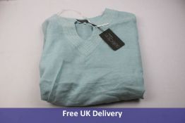 Ulla Popken Embroidered Women's Linen Notch Neck Tunic