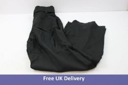 Sandro Women's Pleated Wide-Leg Trousers, Black, Waist 34