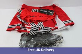 Dolls Kill Women's Satan's Cheerleader Costume Set, Red, Size S