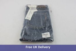 Scotch & Soda Women's La Bohemienne Mid Rise Skinny Jeans, Blue, W27 L32