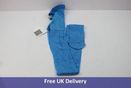 Marine Serre Crescent Moon Print Stockings, Blue, Size Medium