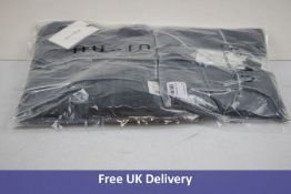 Two Nu-In Items, To Include: 1x Round Neck Cropped Jumper, Black, Size L & 1x Round Neck Chunky Jump