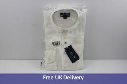 Eton Men's Linen Shirt, Slim Fit, White, Size L - 41/16