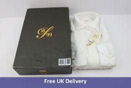 Stenstroms Men's Linen Shirt, White, Size 39