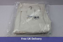 Lemaire Women's Twisted Trousers, White, UK 16