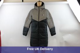 Nike Men's Down-Fill Windrunner Shield Jacket, Black and Reflective Silver, Size XS