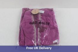 Odd Molly Women's Eloise Blouse, Pink Dahlia, Size 4