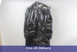 Geox Women's Gritah Long Parka Coat, Black, Uk 12