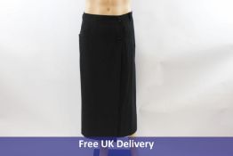 Momoni Hutia Skirt, Lana Lavata Stretch , Black, UK 16