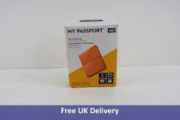 Western Digital My Passport 1TB USB 3.0 Portable External Hard Drive, Orange