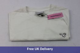 Carne Bollente Men's Wee Willy T Shirt, White, Size M