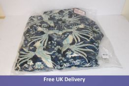 Scotch and Soda Women's Short Length Puffer Jacket, Blue and White, UK 14